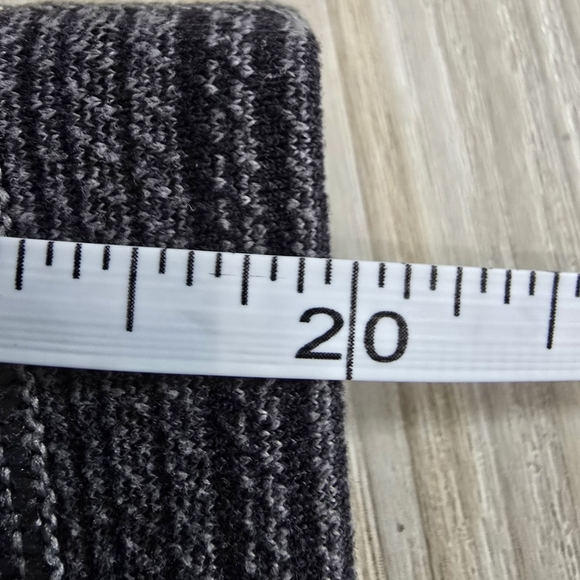 Lululemon Wunder Under Crop II Women's 4 Textured Stripe Slate Deep Coal Gray - Picture 6 of 7